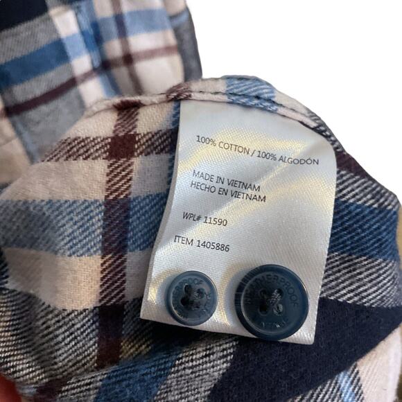 Weatherproof Vintage Men's Plaid Brushed Flannel SZ L Outdoor Workwear Cotton - Picture 11 of 12